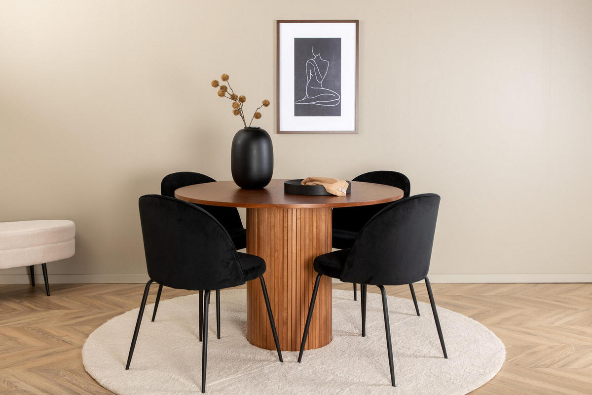 ESSTISCH BIANCA Braun 110x110x75 cm - Braun, Holzwerkstoff (110/110/75cm) - FURNLUX