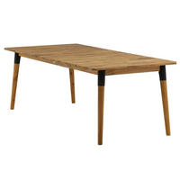 GARTENTISCH - Beige - Holz teilmassiv - 100 x 75 x 210 cm - Beige, Holz (210/100/75cm) - home24