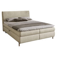 BOXBETT Evia - H3 - Braun/Naturfarben, Holzwerkstoff/Textil (160/200cm) - MIRJAN24