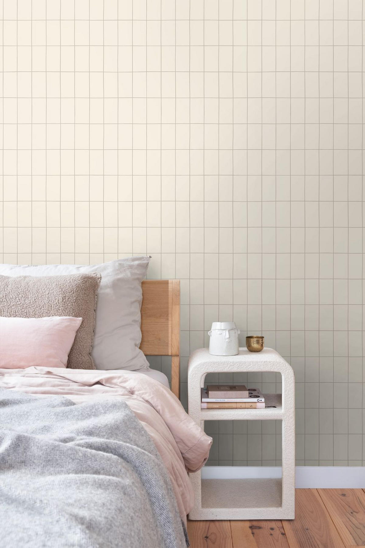 TAPETE kleine Fliesen 50 x 900 cm - Beige, Papier (50/900cm) - ESTAhome