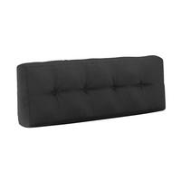 PALETTENKISSEN Anthrazit 120 x 40 cm für Rücken - Anthrazit, Textil (120/40/20cm) - Vicco