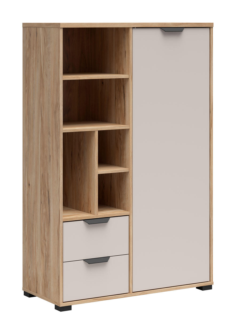 Feldmann-Wohnen Regalschrank Eiche, Braun 90x137.5x40 cm