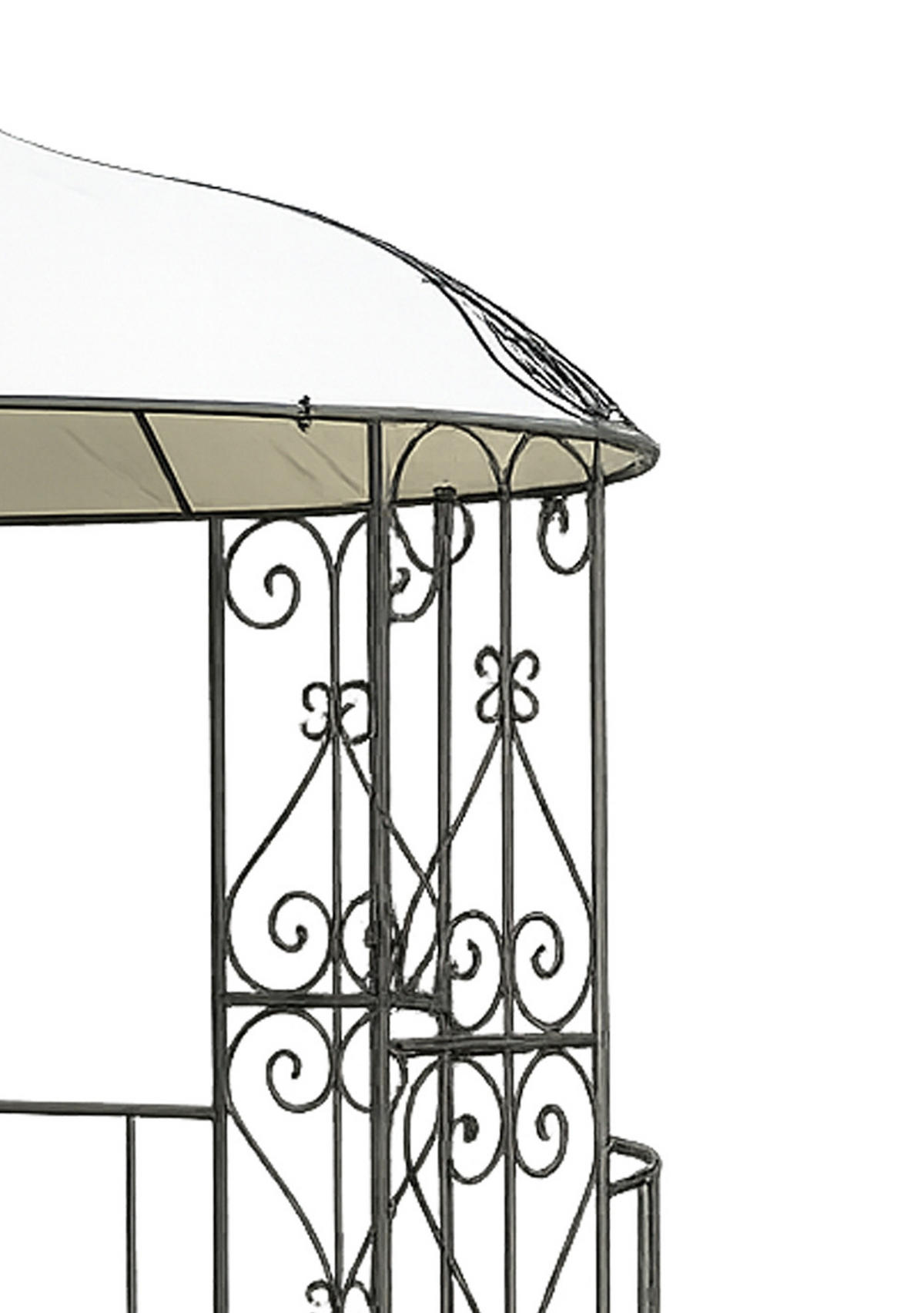 ERSATZDACH für die Pavillons Burma und Sumatra, Pavillondach rund, Durchmesser 300 cm, Frabe: weiss - Weiß, Kunststoff (300/0.3/300cm) - TPFGarden