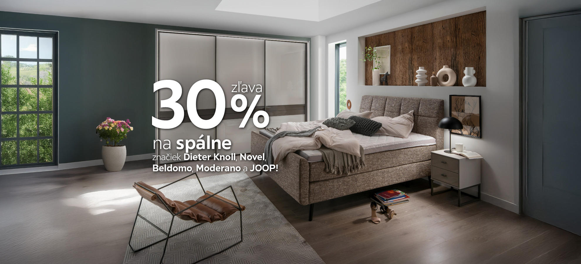 zľava 30 % na spálne