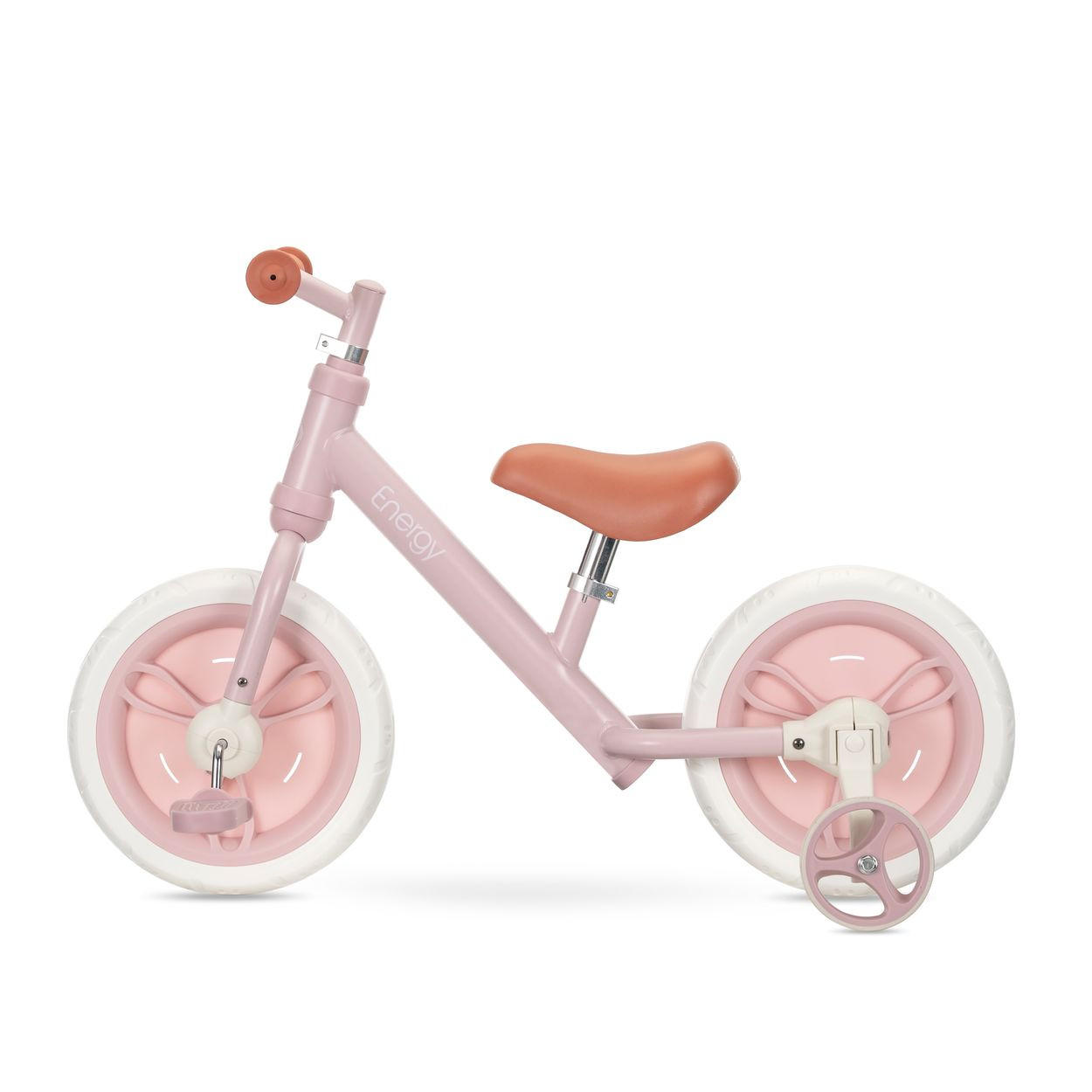 LAUFRAD Energy 2 in 1 rosa Sitz höhenverstellbar 11 Zoll - Rosa, Metall (81/39/53cm) - Lorelli