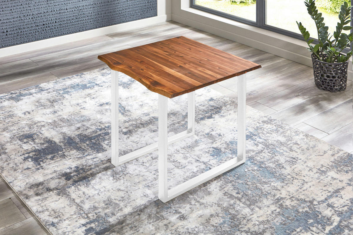 ESSTISCH ESRA - Cognac/Braun, Holz (80/80/77cm) - SAM