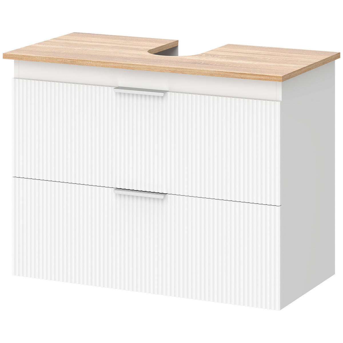 BADEZIMMERSCHRANK Weiß 40.0/80.0/60.0 cm - Weiß, Holzwerkstoff (80/60/40cm)