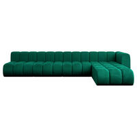 ECKSOFA modulares Sofa Darnel-L3 - 387x177x70 cm Grün - Dunkelgrün, Holzwerkstoff/Textil (387/177cm) - ALTDECOR