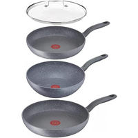 PFANNEN-SET 2-tlg. G13411 Healty Grau - Grau, Metall - Tefal