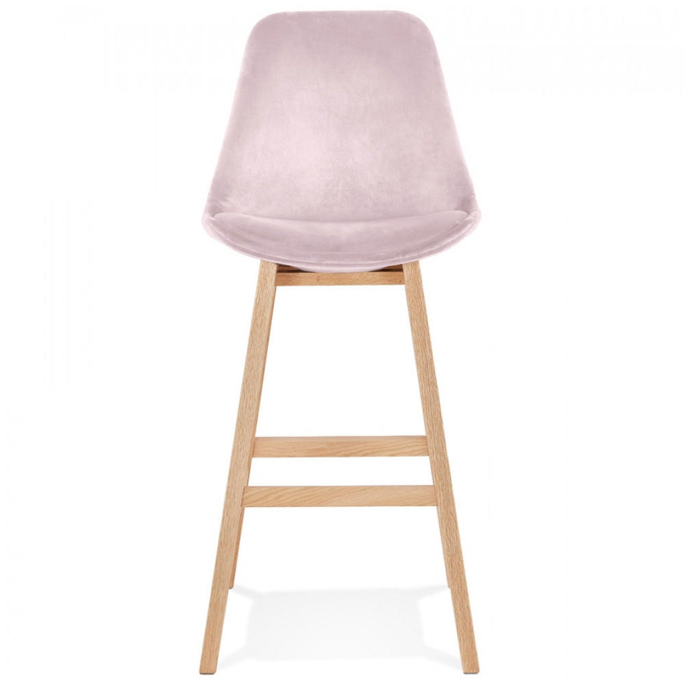 BARHOCKER Rosa 48x113x56cm - Rosa, Holz/Textil (48/113/56cm) - AlterEgo