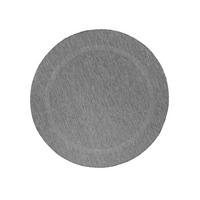 TEPPICH Outdoor Flachgewebe Uni-Design Polypropylen Balkon Grau Rund 160x160 - Grau, Textil (160/160cm) - KADIMA DESIGN
