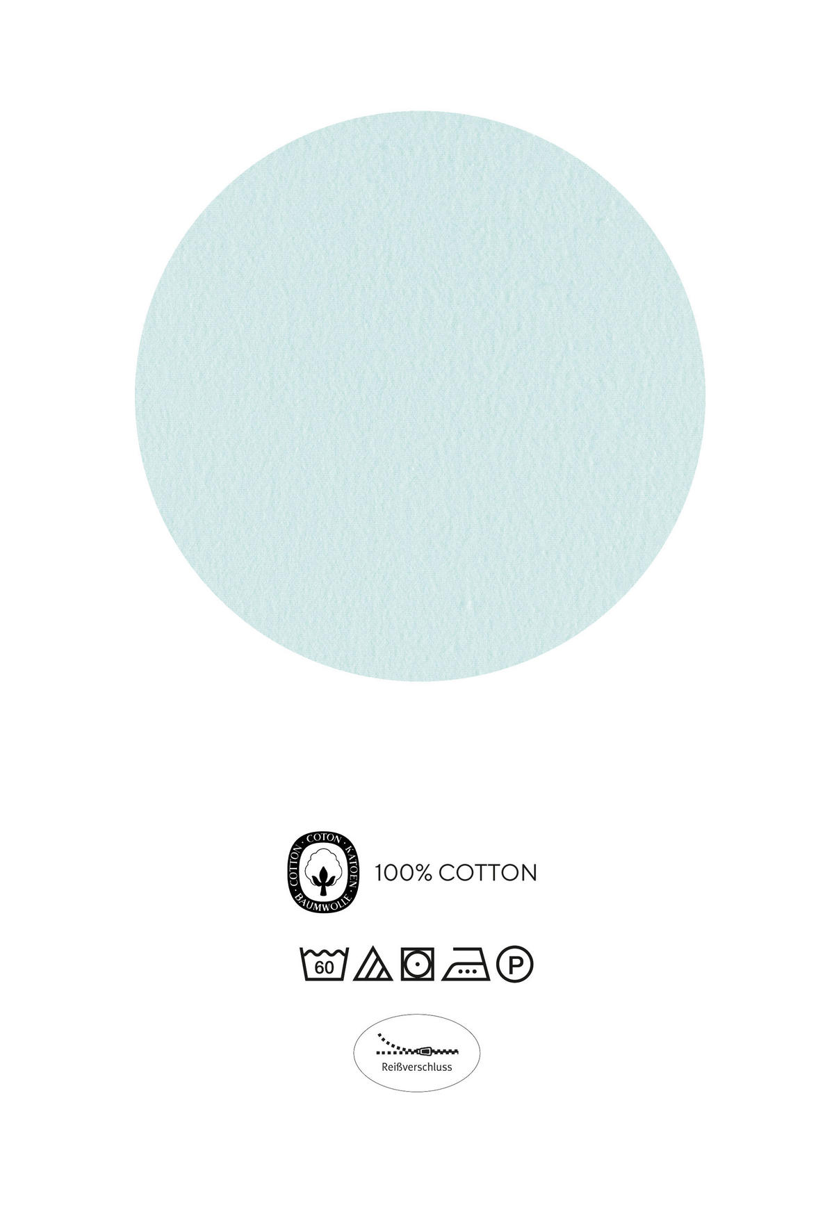 BETTWÄSCHE-GARNITUR Biber Prinzessin Einhorn ciel, 100x135 cm + 40x60 cm - Hellblau, Textil (100/135cm) - biberna
