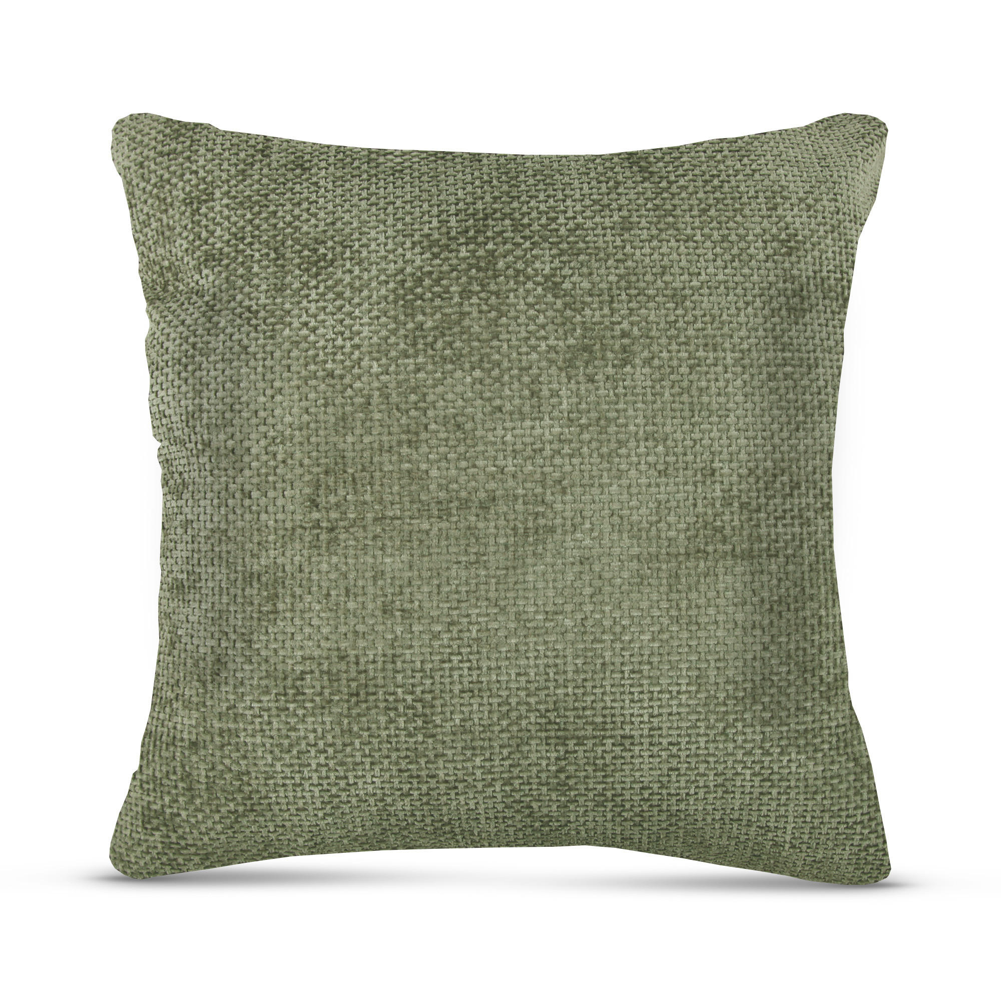 KISSENHÜLLE Chenille Cross 60 cm x 60 cm in Salbei - Salbeigrün, Textil (60/60cm) - Bestlivings