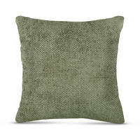 KISSENHÜLLE Chenille Cross 60 cm x 60 cm in Salbei - Salbeigrün, Textil (60/60cm) - Bestlivings