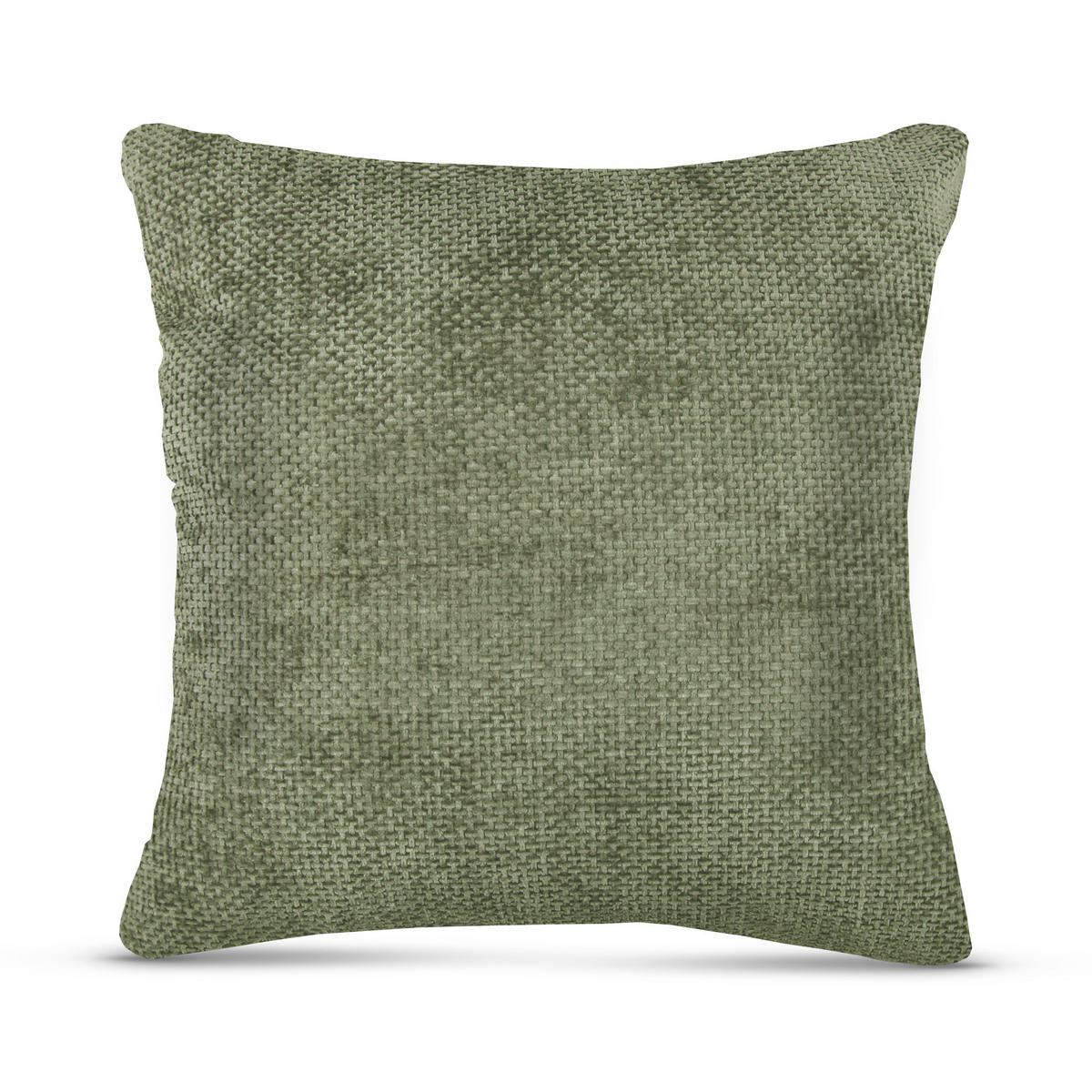 KISSENHÜLLE Chenille Cross 60 cm x 60 cm in Salbei - Salbeigrün, Textil (60/60cm) - Bestlivings