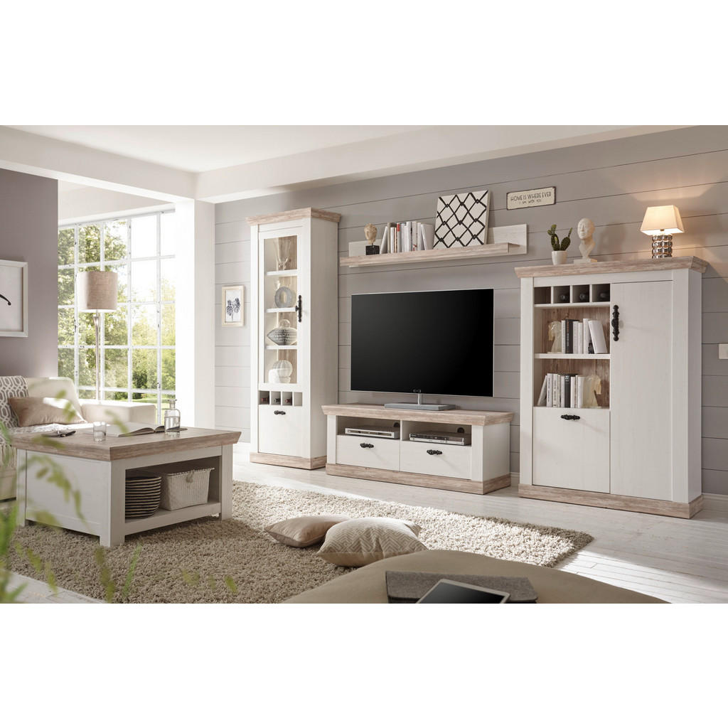 Thumbnail - Furn.Design Couchtisch, Weiß, Pinien, Holzwerkstoff, Nachbildung,Pinie, eckig, 86x48x86 cm, Wohnzimmer, Wohnzimmertische...