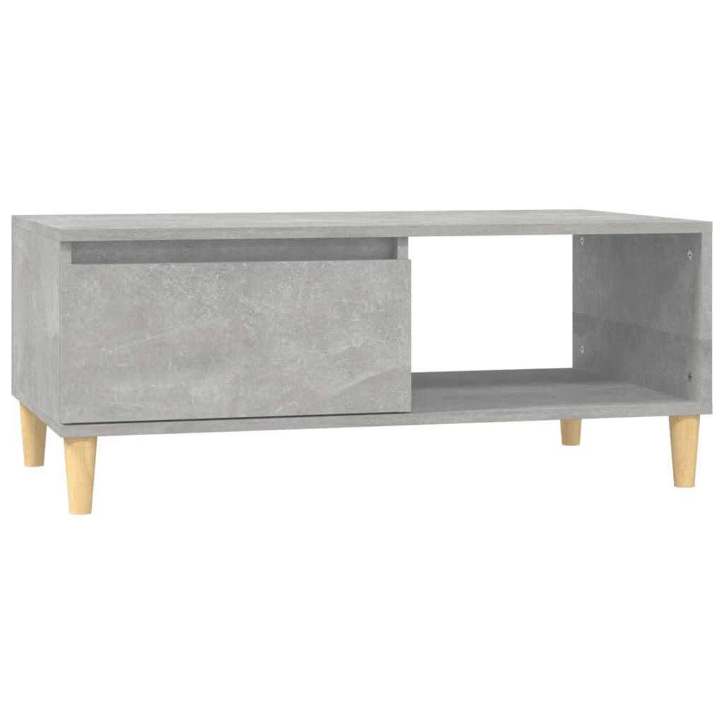 COUCHTISCH Betongrau 90x50x36,5 cm Holzwerkstoff - Grau, Holzwerkstoff (90/50/36.5cm) - furnicato
