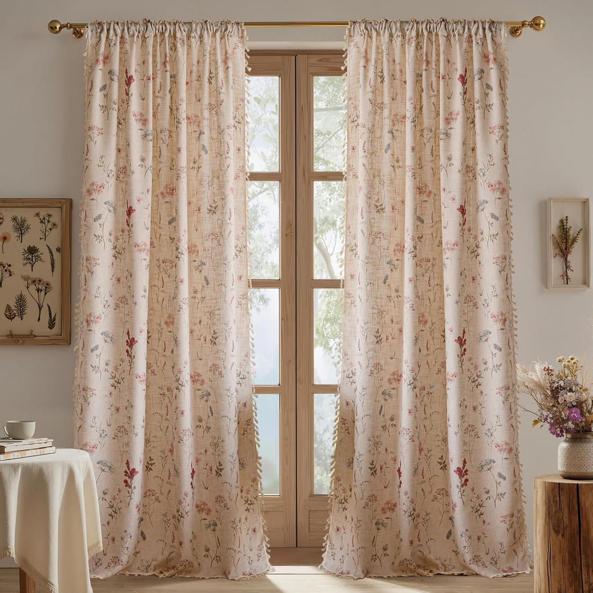 VORHÄNGE – 150 cm breit, 200 cm lang – 2 Schals - Weiß, Textil (200/1/150cm)