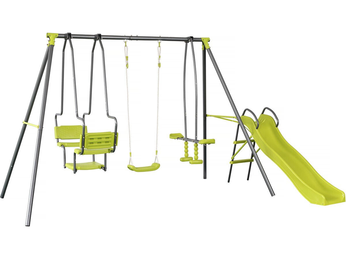 KLETTERGERÜST AUS STAHL ludo ii Grün - Grün, Metall (225/195/315cm) - Habitat Garten