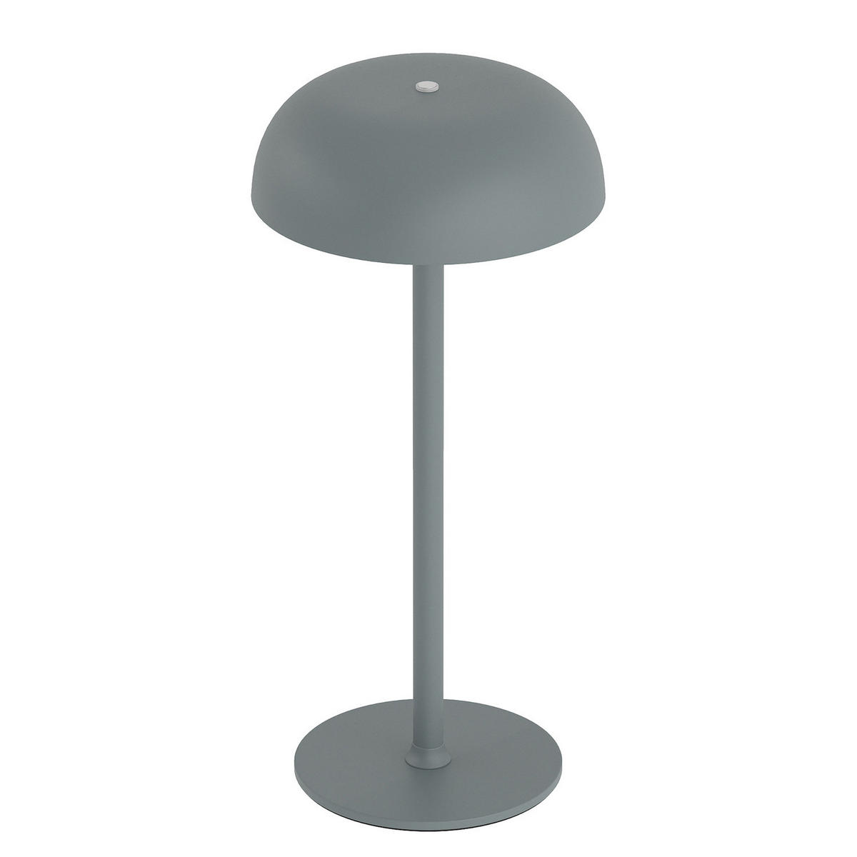 AKKU-TISCHLEUCHTE - Eisen - Grau - Grau, Metall (14/14/30cm) - home24