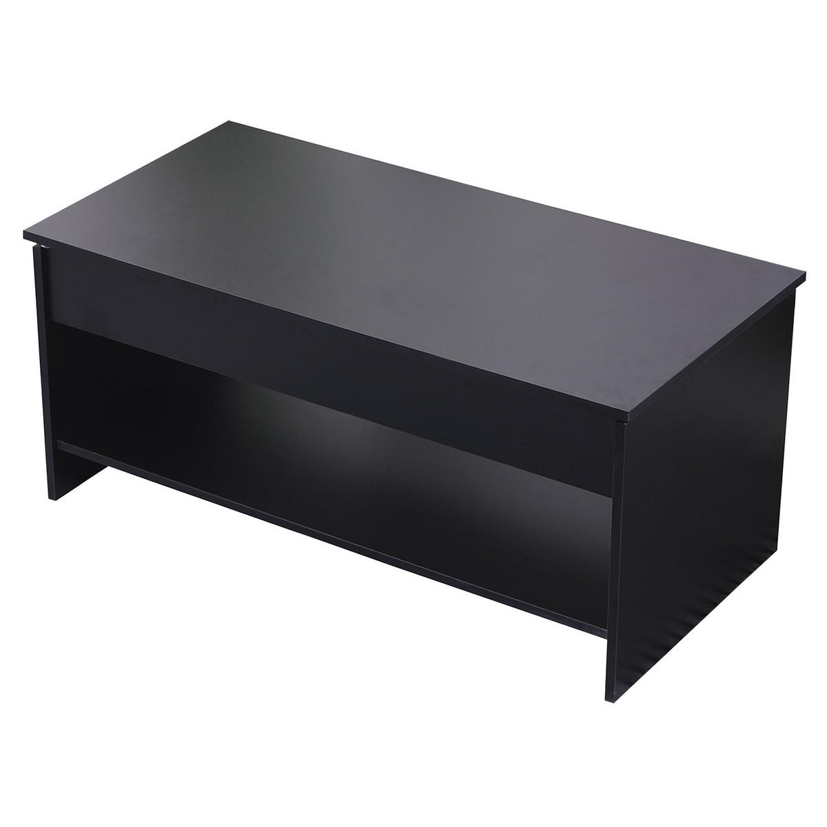 COUCHTISCH Hedda Schwarz - Schwarz, Holzwerkstoff (100/50/58cm) - Happy Garden