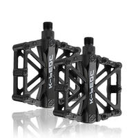 FAHRRAD Pedale Aluminium MTB/BMX mit Anti-Rutsch-Pins - Schwarz, Metall (9.2/2.7/9.8cm)