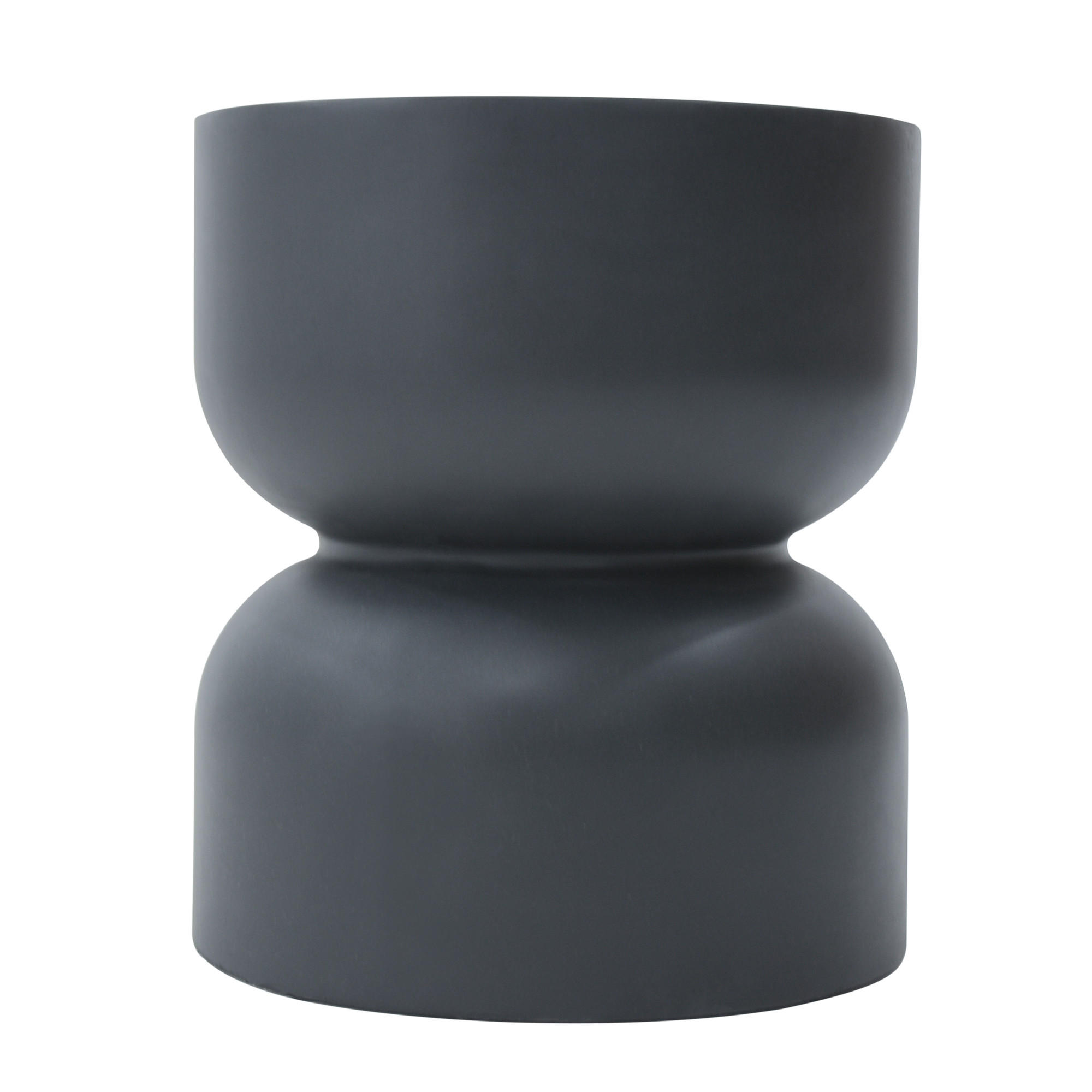 BEISTELLTISCH CHRONOS aus Beton 45 x 45 x 50 cm - Schwarz, Naturmaterialien (45/45/51cm) - Elementi