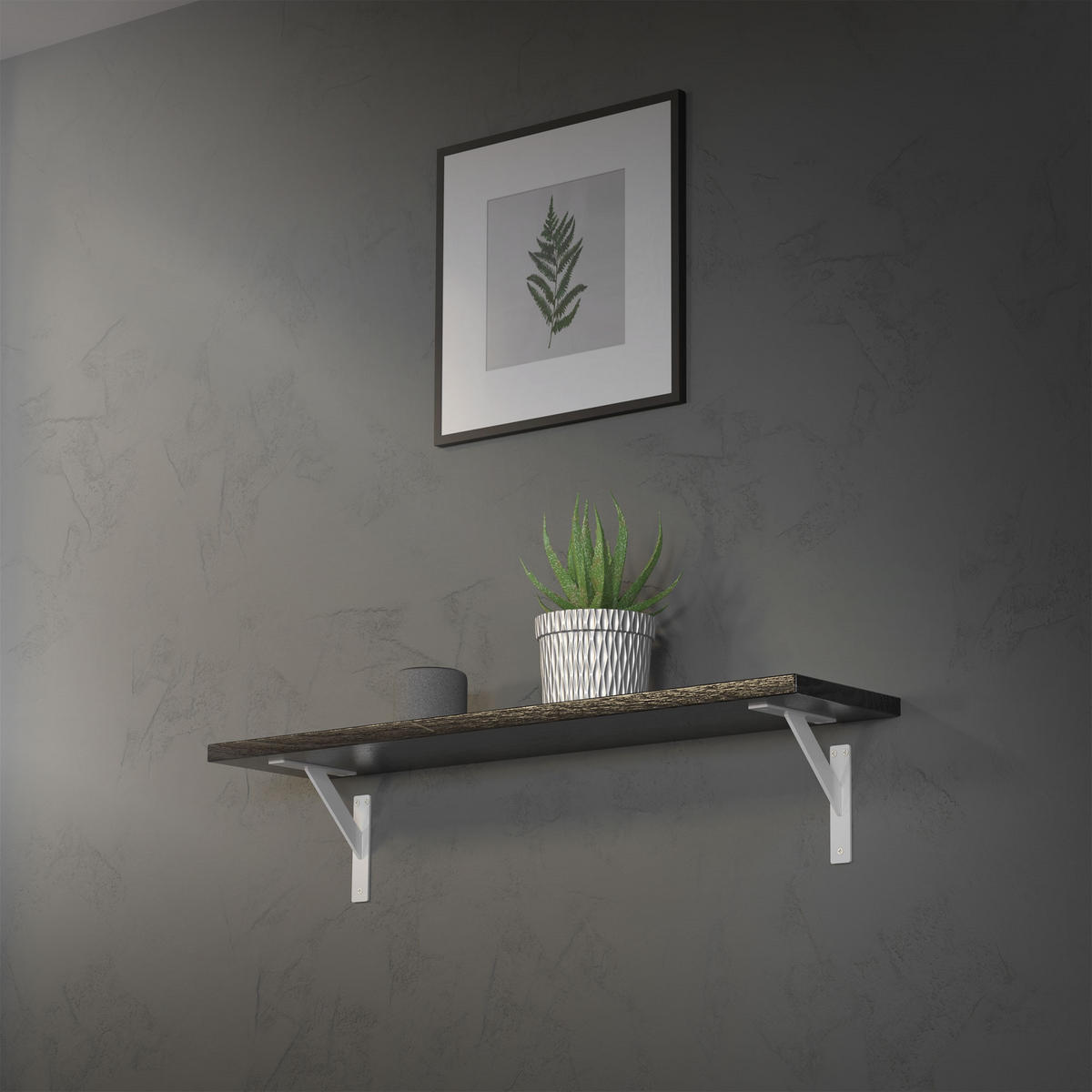 REGALHALTERUNGEN - Weiß, Metall (18/3/18cm) - ML-DESIGN
