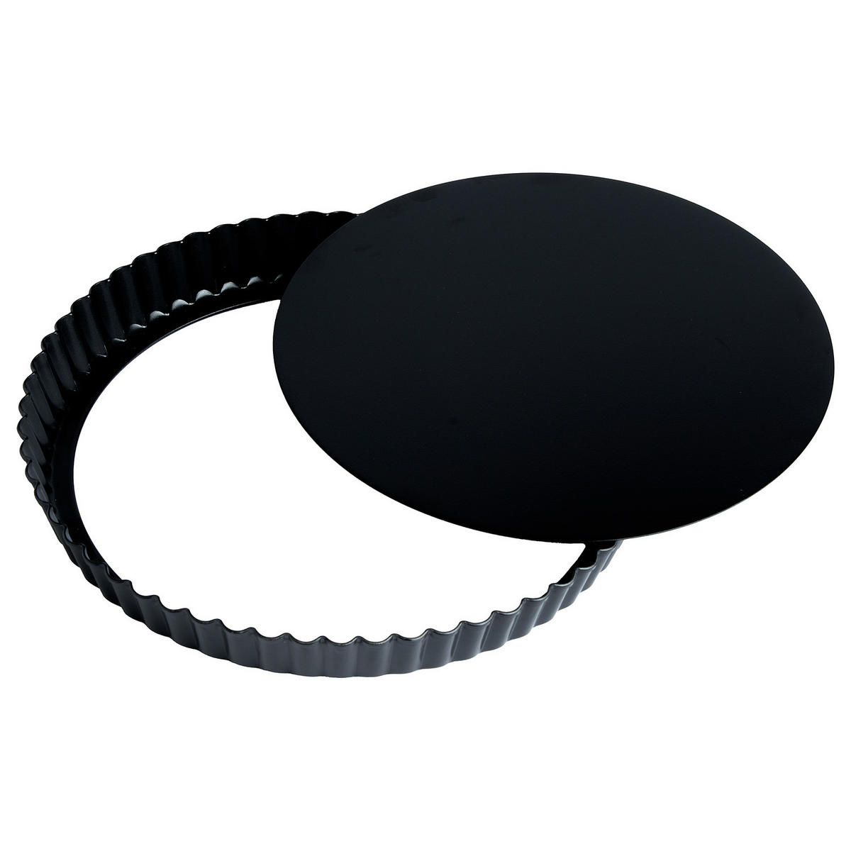 QUICHE-BACKFORM A La Tarte - Schwarz, Metall (24/24/3cm) - Butlers