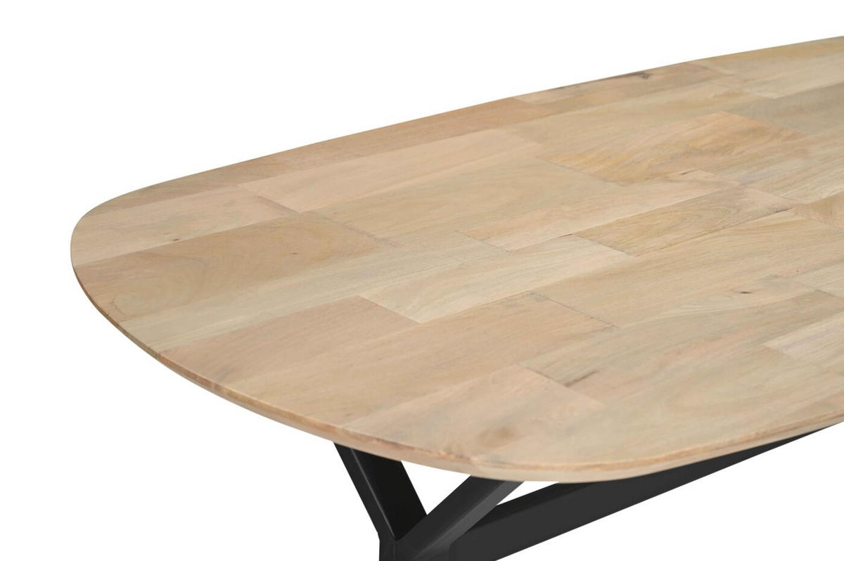 ESSTISCH aus Mangoholz 220cm, natürlich - Braun, Holz (220/100/77cm) - Giga Meubel