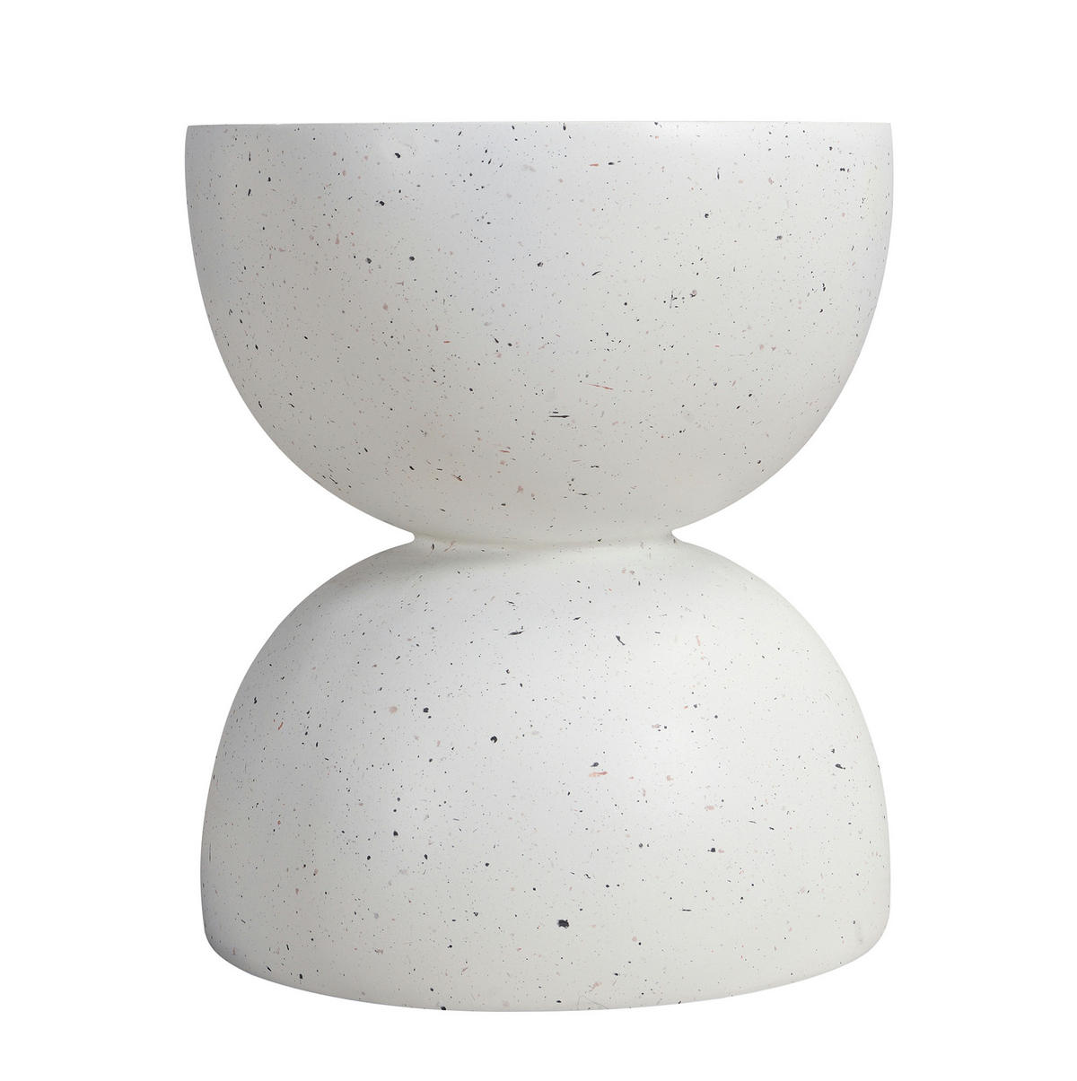 BEISTELLTISCH 40/40/45 cm weiß aus Magnesiumoxid für Innen- und Außenbereich - Weiß, Metall (39.5/39.5/45.5cm) - OKWISH