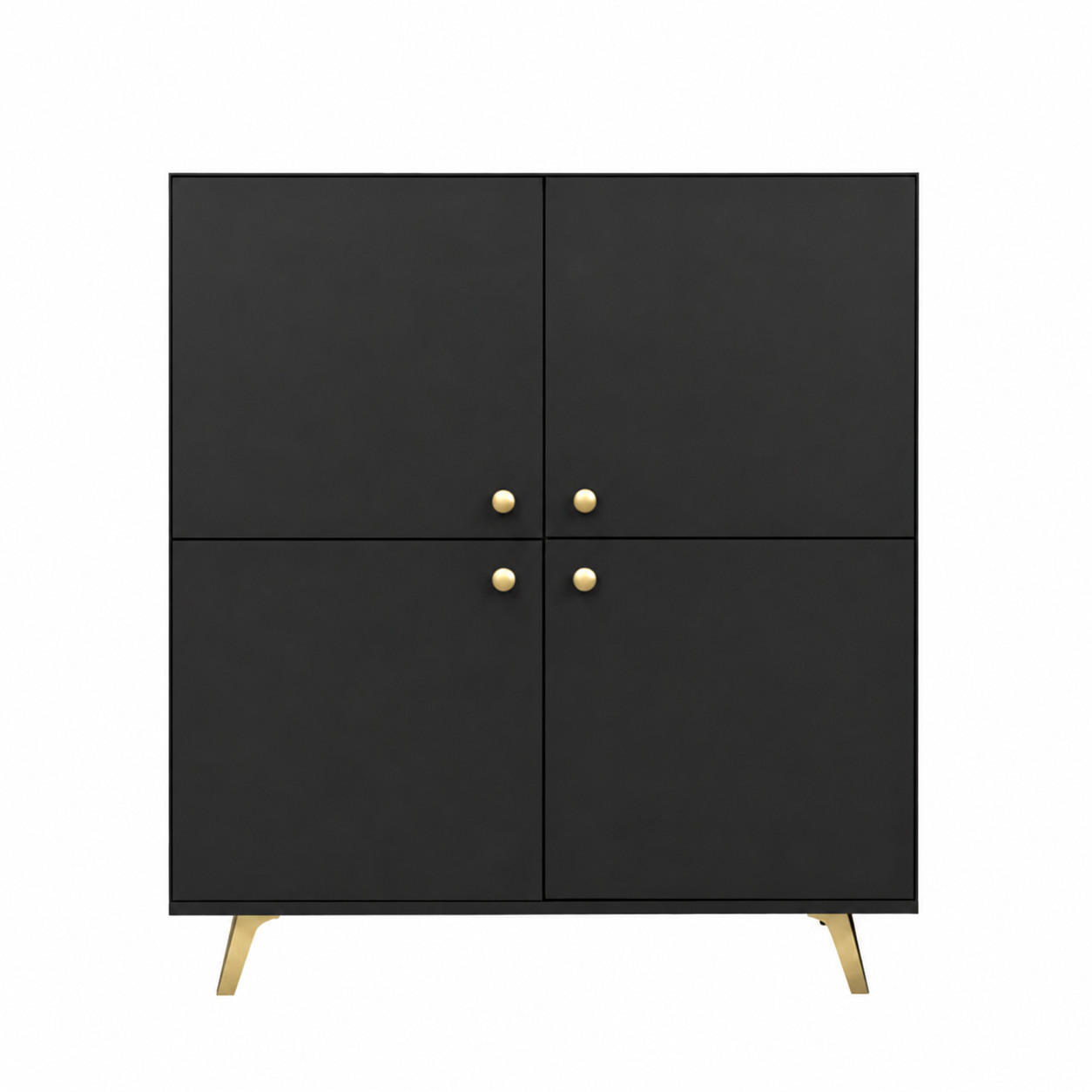 Masseno Kommode Schwarz 100x112x41 cm