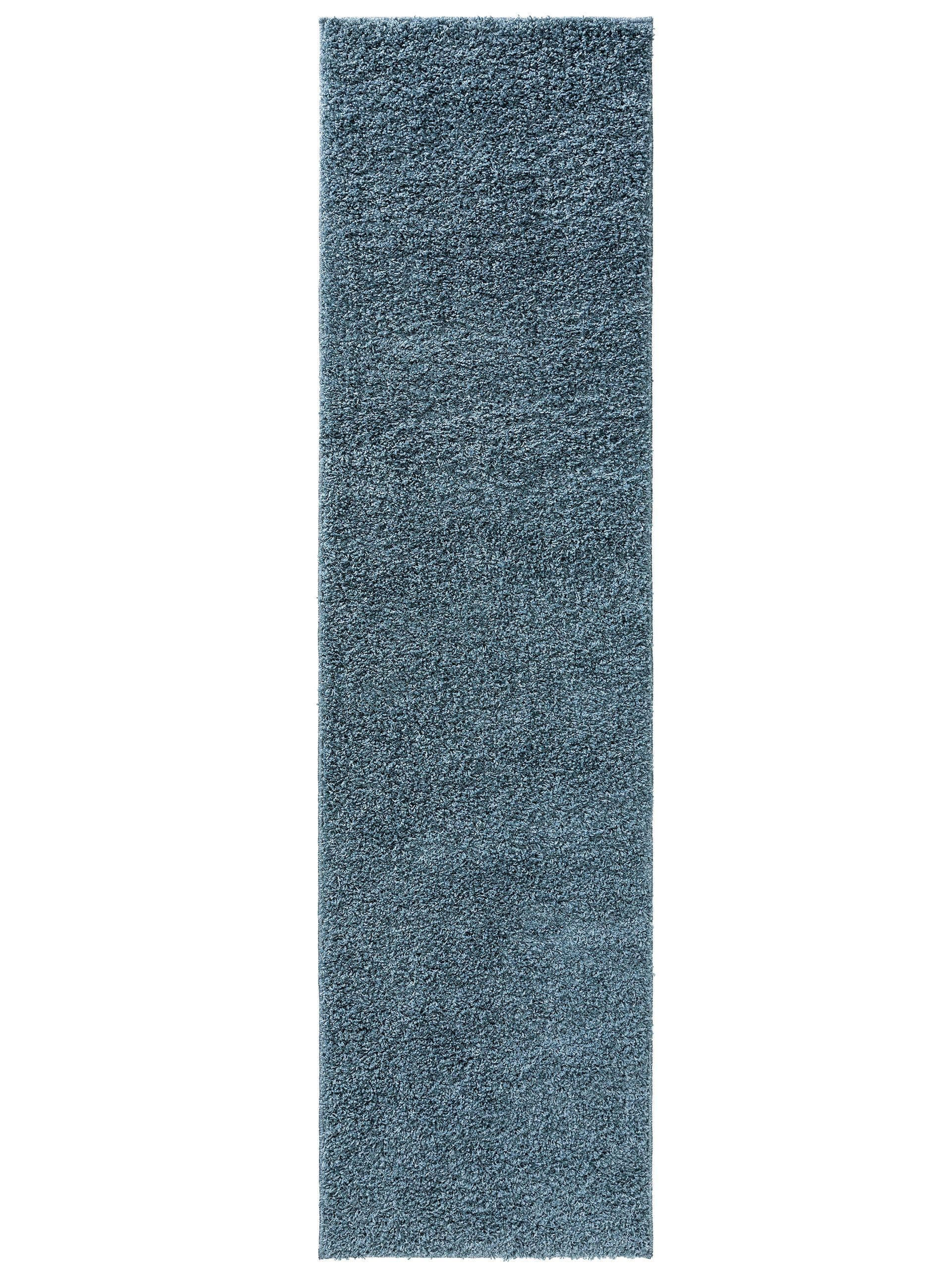 HOCHFLORTEPPICH Soho Blau 60x120 cm - Blau, Kunststoff (60/120cm) - benuta