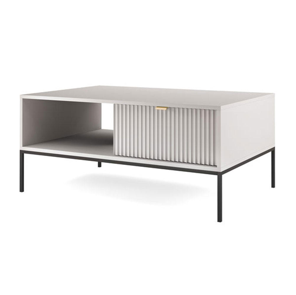 Feldmann-Wohnen Couchtisch Grau 104x46x68 cm