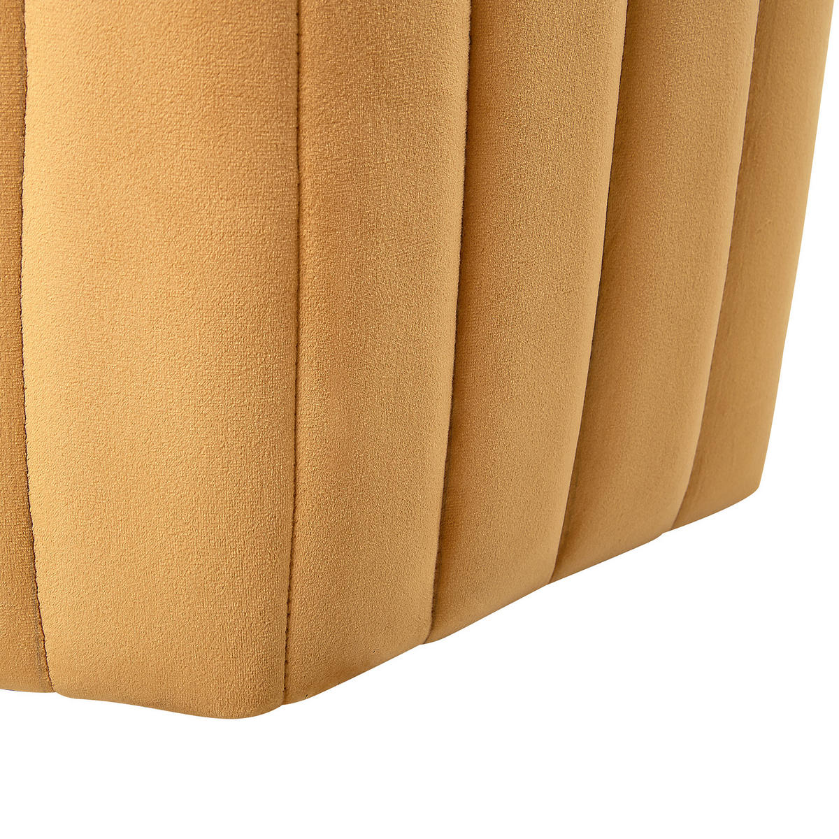 POUF Murietta 53/53/29 cm - Gelb, Textil (53/29/53cm) - Beliani