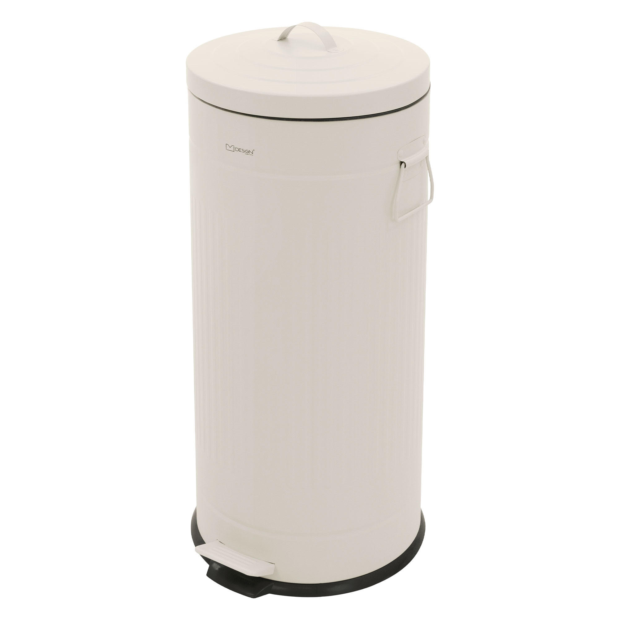 ODPADKOVÝ KOŠ do kuchyně, 30 l, s nožním pedálem a víkem se systémem Softclose, béžový, z oceli - béžová, kov (31/68/37cm) - ML-DESIGN