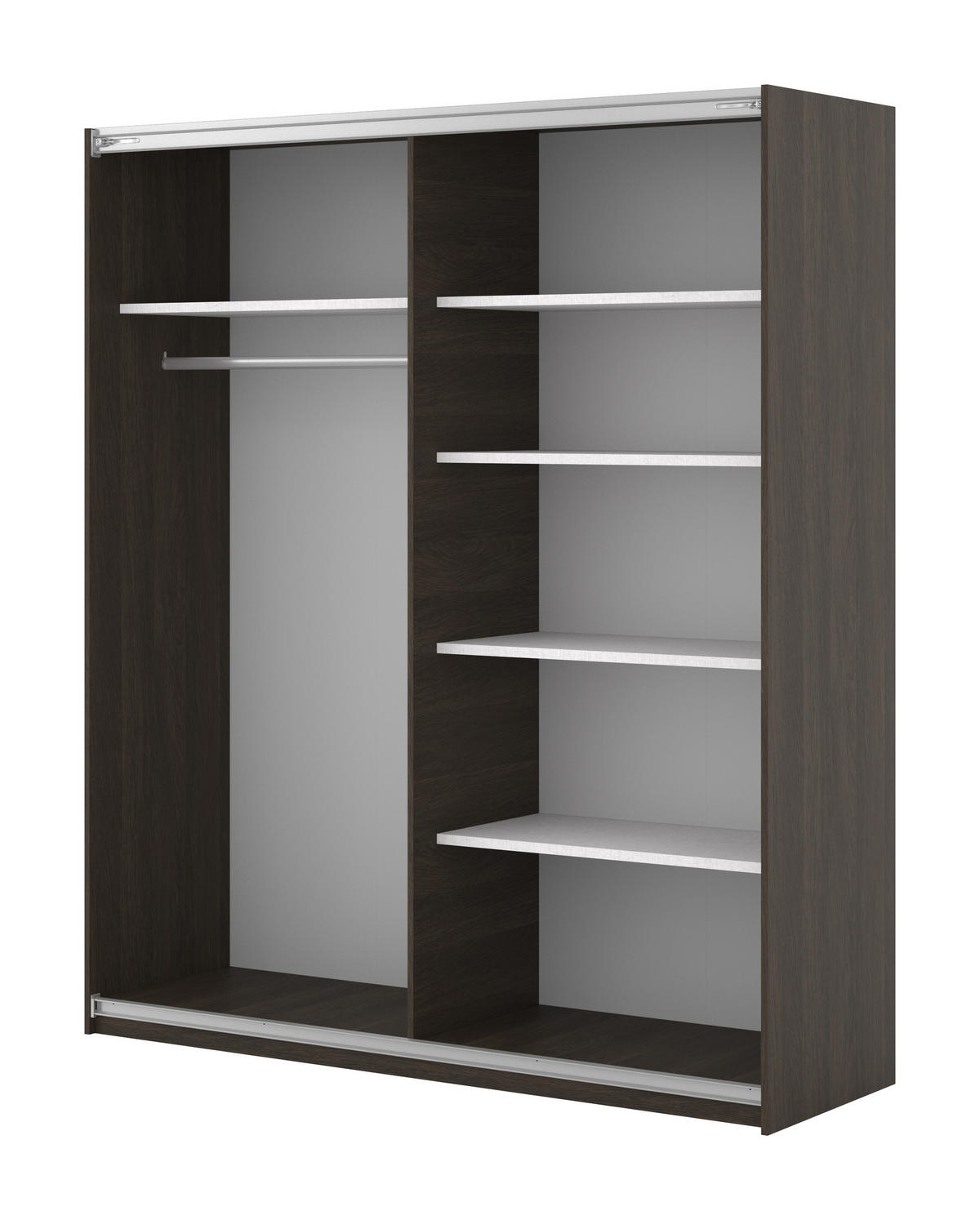 SCHWEBETÜRENSCHRANK VANTE 180/210/62 cm 2-türig Eiche Dunin - Eichefarben, Holzwerkstoff (180/210/62cm) - MASSENO