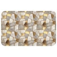 WC PŘEDLOŽKA Mozaika - Mramor - Zlato 80x50 cm - šampaňská, textil/plast (80/1cm) - OnlyWow
