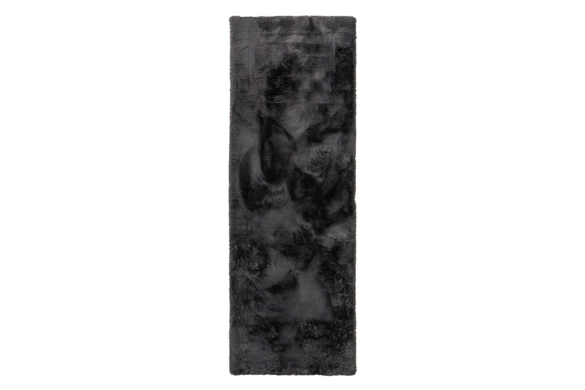 KUNSTFELL-TEPPICH Dave Anthrazit 80x240 cm - Grau, Textil (80/1cm) - KUNSTLOFT
