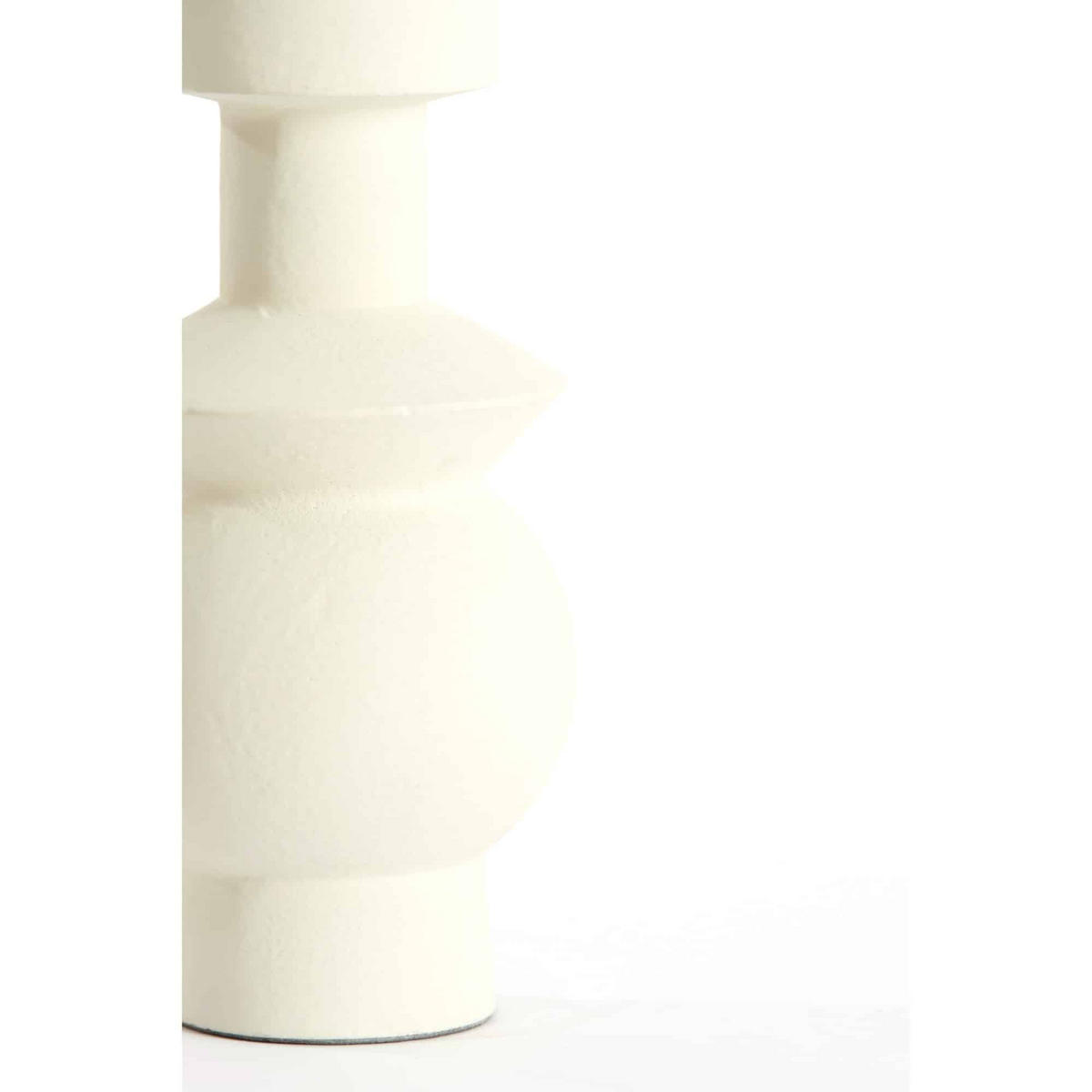 LAMPENFUSS Esino Weiß 12/12/26 cm - Weiß, Metall (12/12/26cm) - Light & Living