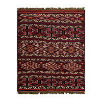 HANDWEBTEPPICH Sumak Shahsavan Mehrfarbig 93/76 cm Schurwolle - Multicolor, Textil (76/93cm) - Looma