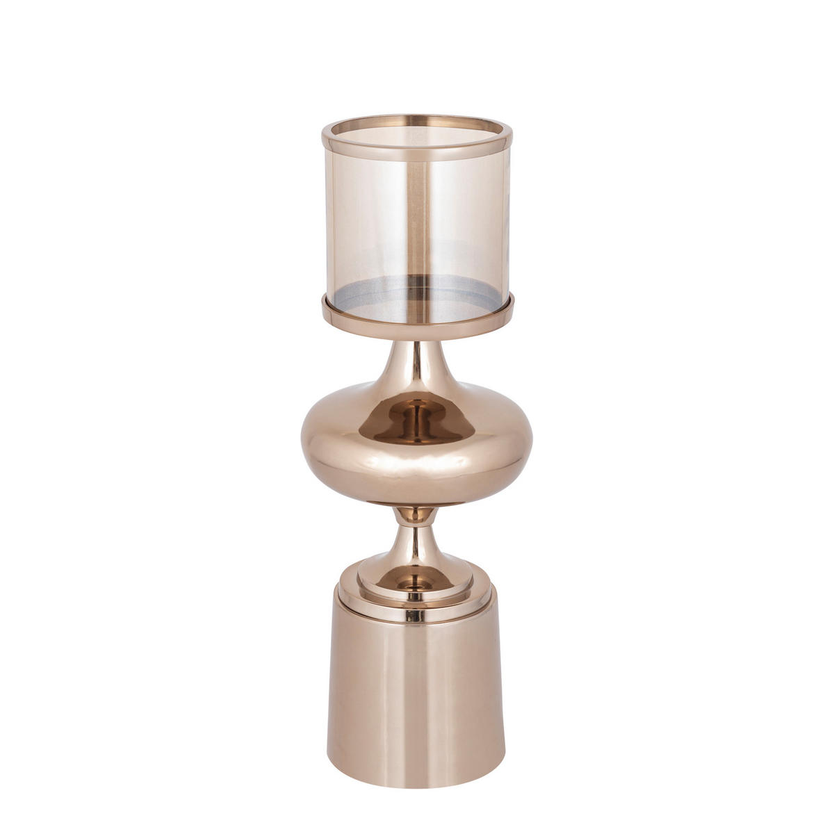 WINDLICHT Uvira Braun 20/20/56cm - Braun, Glas (20/56/20cm) - PTMD Collection