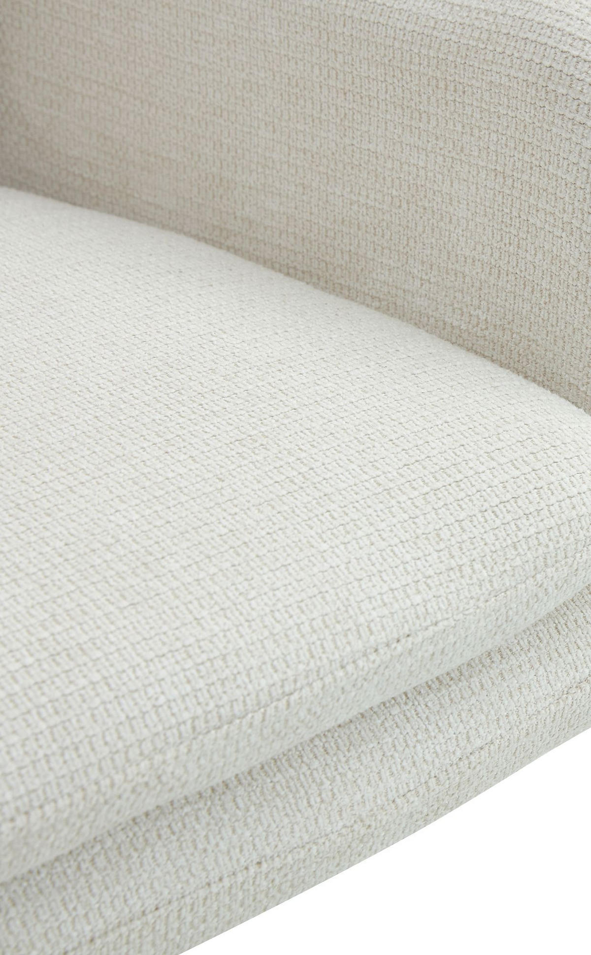 ESSZIMMERSTUHL Stoff Creme - Creme/Schwarz, Textil/Metall (58/85/63cm) - CLP