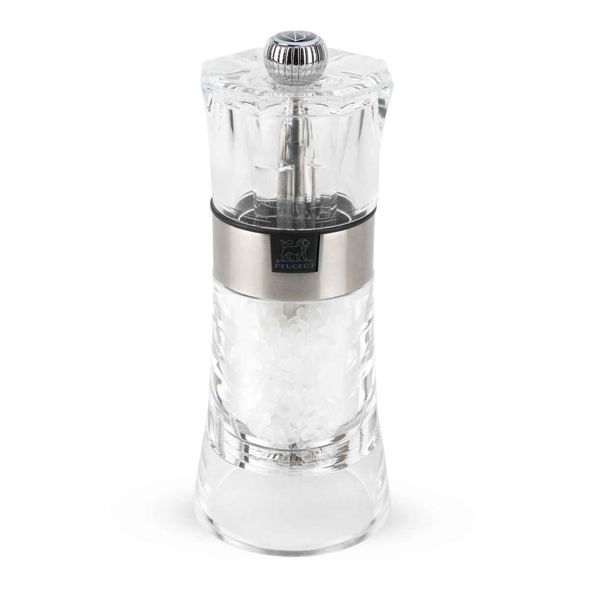 SALZMÜHLE Oslo 14cm Acryl Stahlmahlwerk - Transparent, Kunststoff (5.8/14/5.8cm) - PEUGEOT