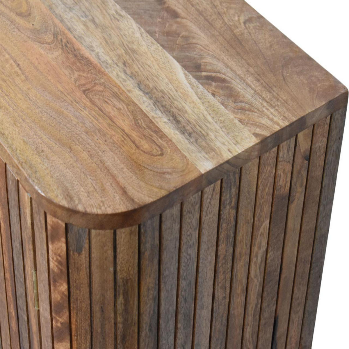 SCHRANK mit Golden-Teak-Finish, 2 Türen, 2 Innenablagen, geröstetes Braun - Braun, Holz (75/80/35cm) - Artisan Furniture