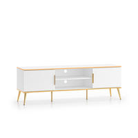 TV-MÖBEL Zora Weiß - Weiß, Holzwerkstoff (160/53/40cm) - Petits-meubles