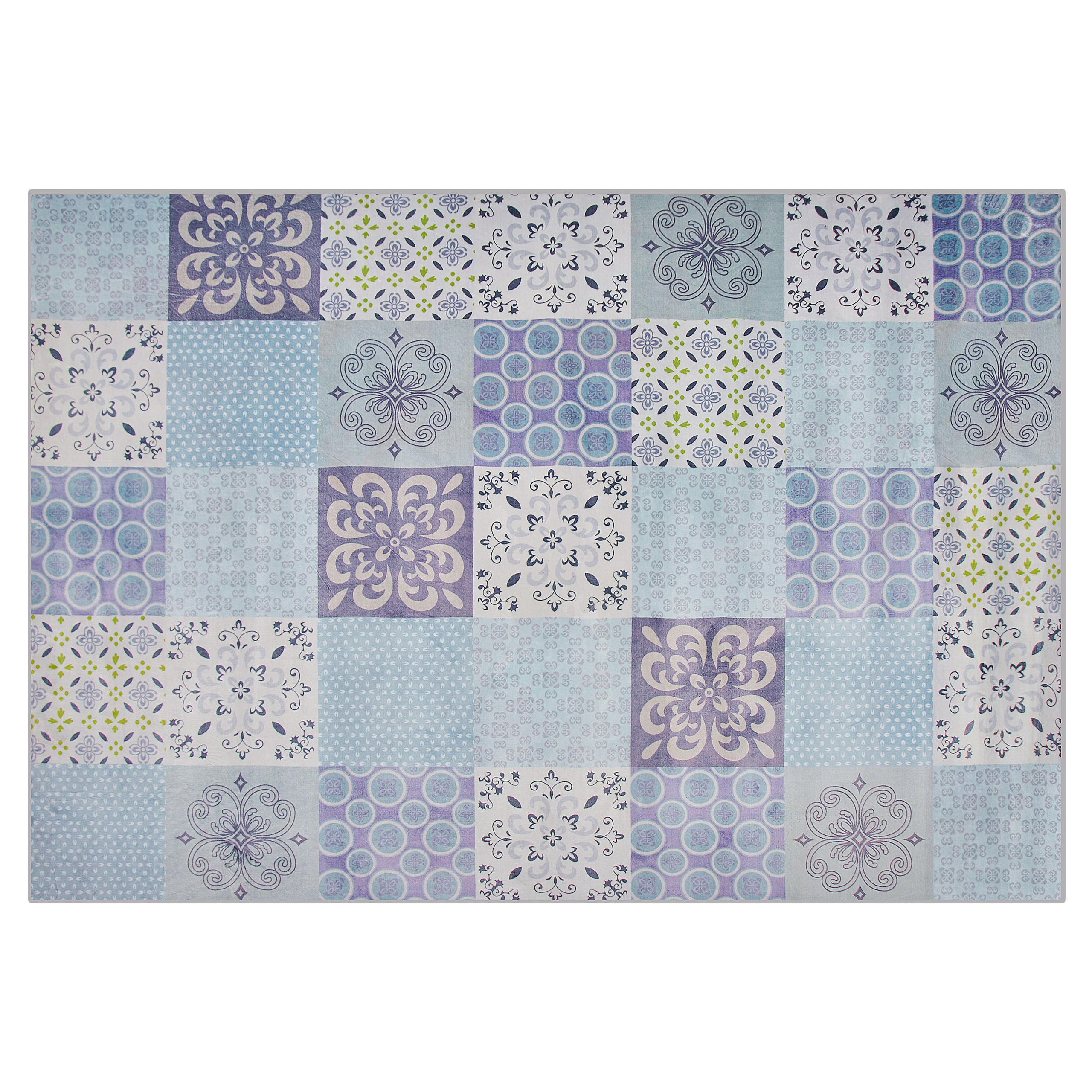 KURZFLOR-TEPPICH Inkaya 200/140 cm - Grau, Kunststoff (140/200cm) - Beliani