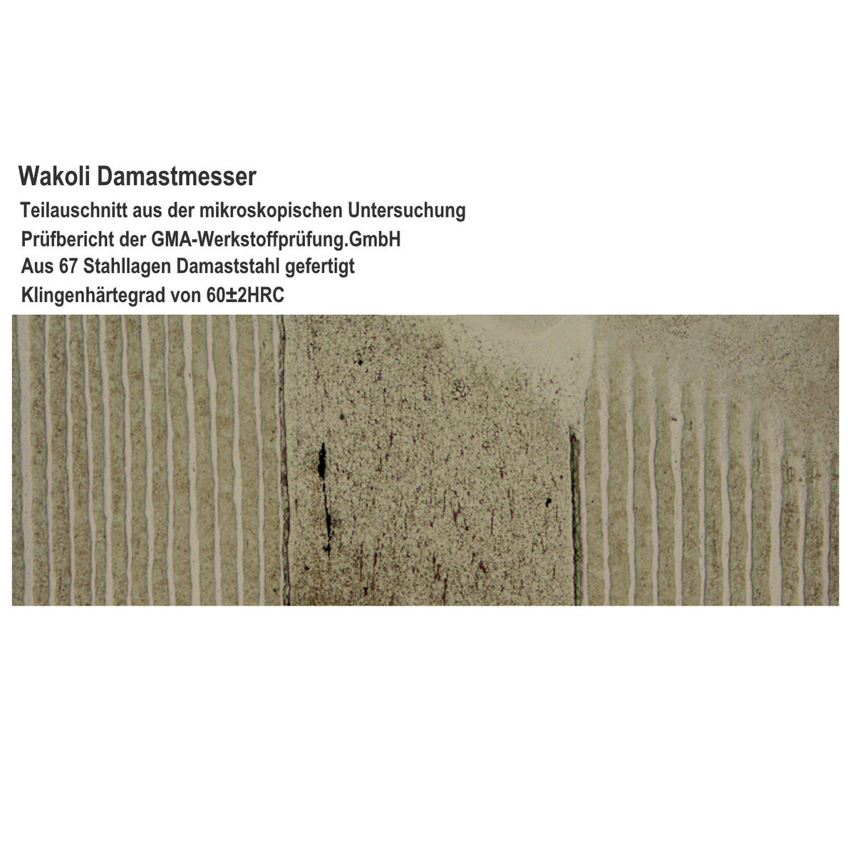 NAKIRIMESSER EBO Damast - Braun, Metall (30.5cm) - Wakoli