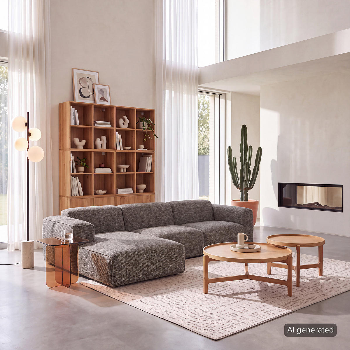 3-SITZER ECKSOFA mit Longchair - Schwarz/Grau, Kunststoff/Textil (284/173cm) - home24