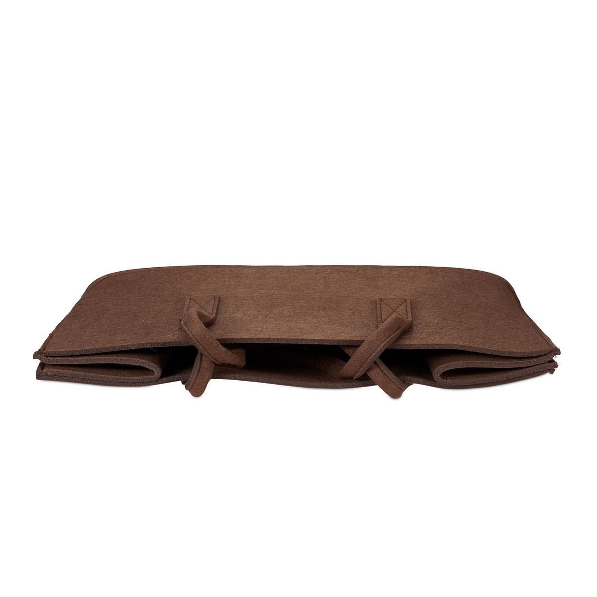 VREĆA drva - tamno smeđa, tekstil (25/25/50cm) - Relaxdays